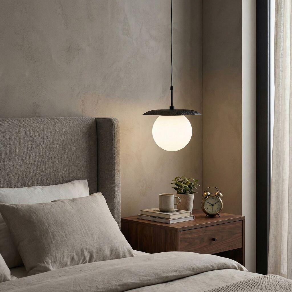 Opviq Luster Anemon-13808, 30cm, IP20, Belo-crni