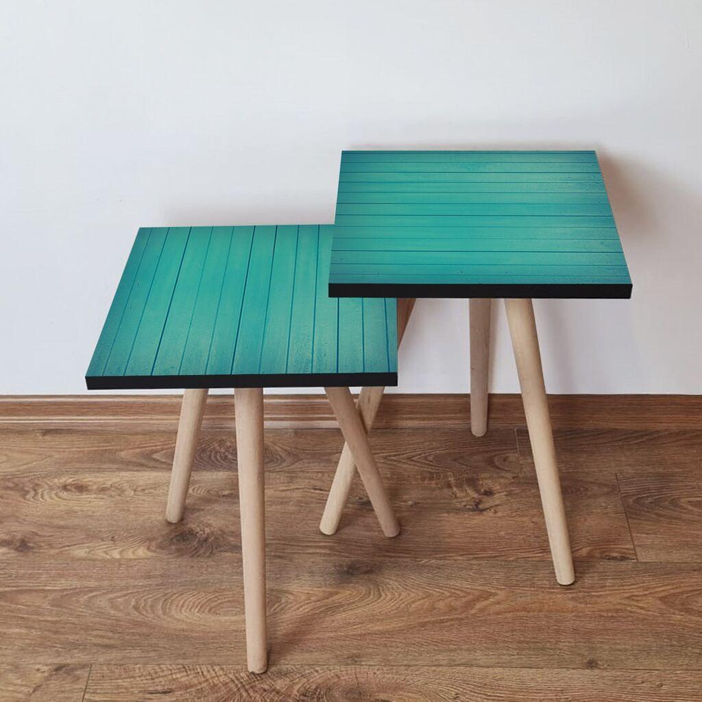 Hanah Home Set klub stočića 2Shp421, 2 komada, Šareni