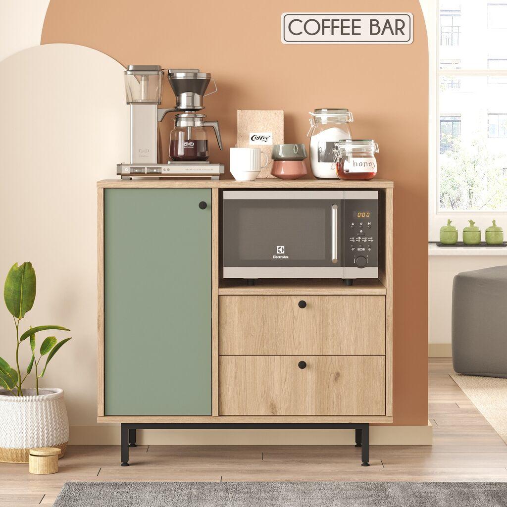 Hanah Home Komoda RE1-SY, 88x85x35.5 cm, Zelena