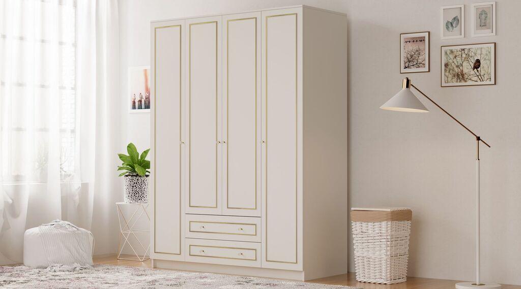 Hanah Home Ormar Rb-078, 140x180x52 cm, Bež