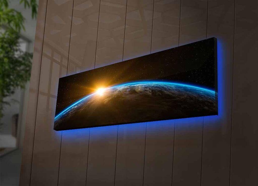 Wallity 3090NASA 018 Dekorativna slika, 30x90cm, LED osvetljenje