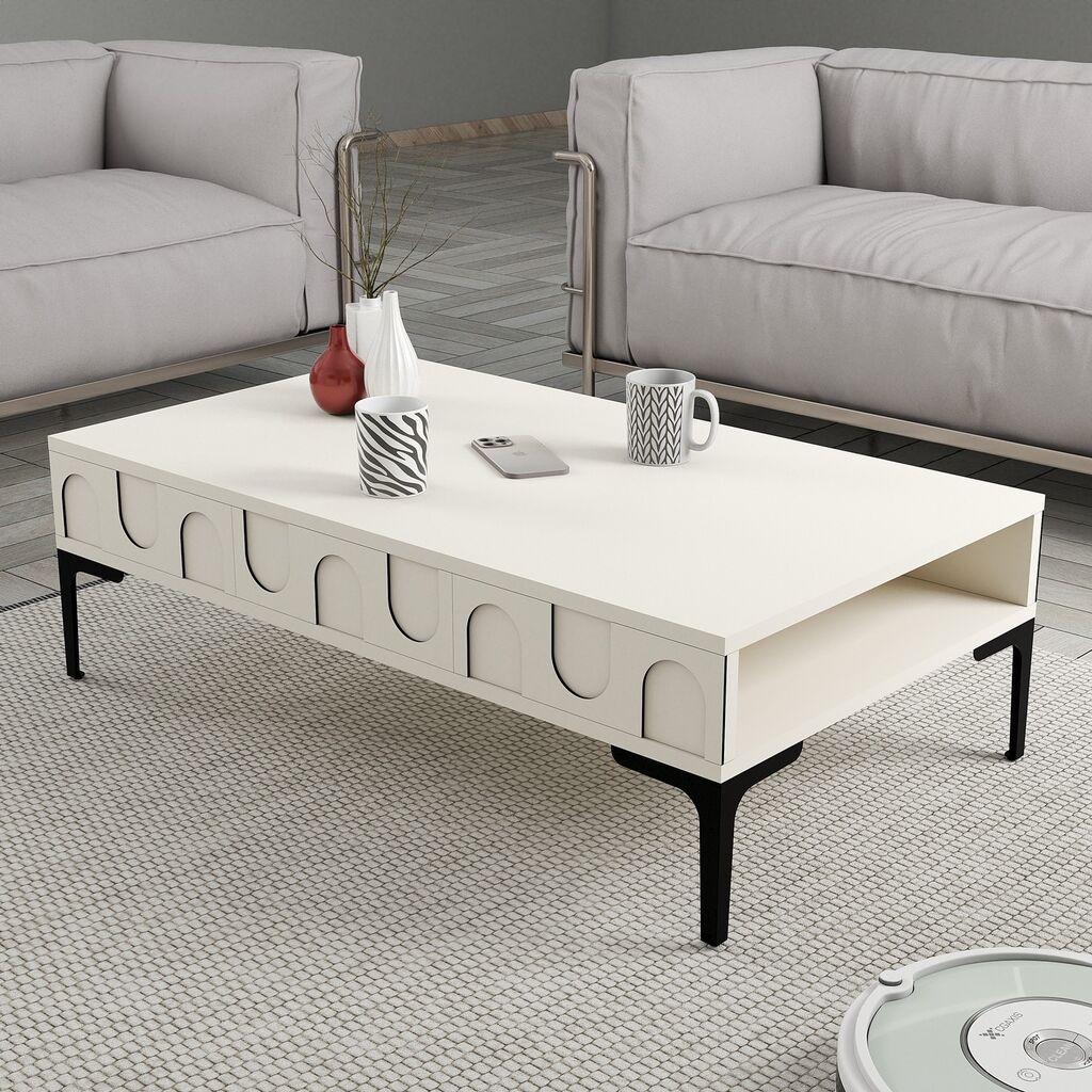 Hanah Home Klub sto Lyon 32, 105x32.6x60 cm, Krem