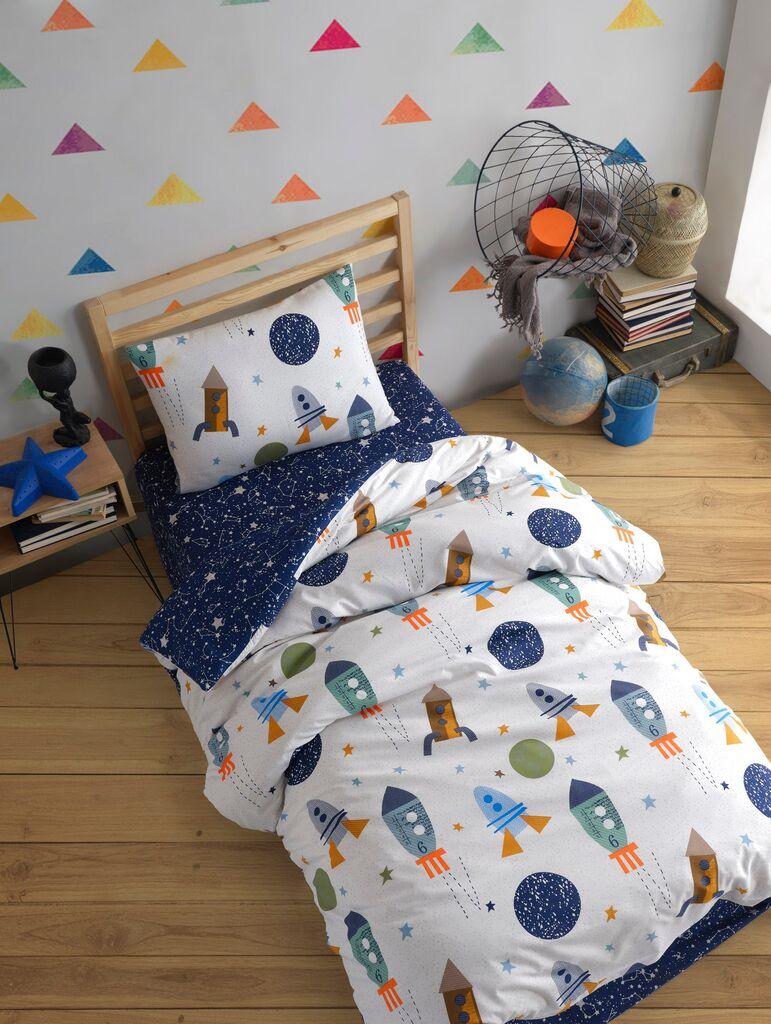 L'essentiel Maison Komplet posteljine SpaceX, 160x220cm,160x240cm, Teget