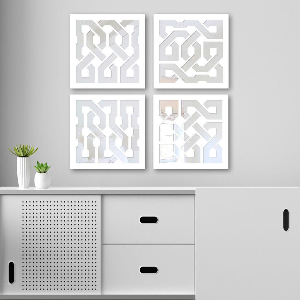 Wallity Set ogledala BYZ1896810094, Beli