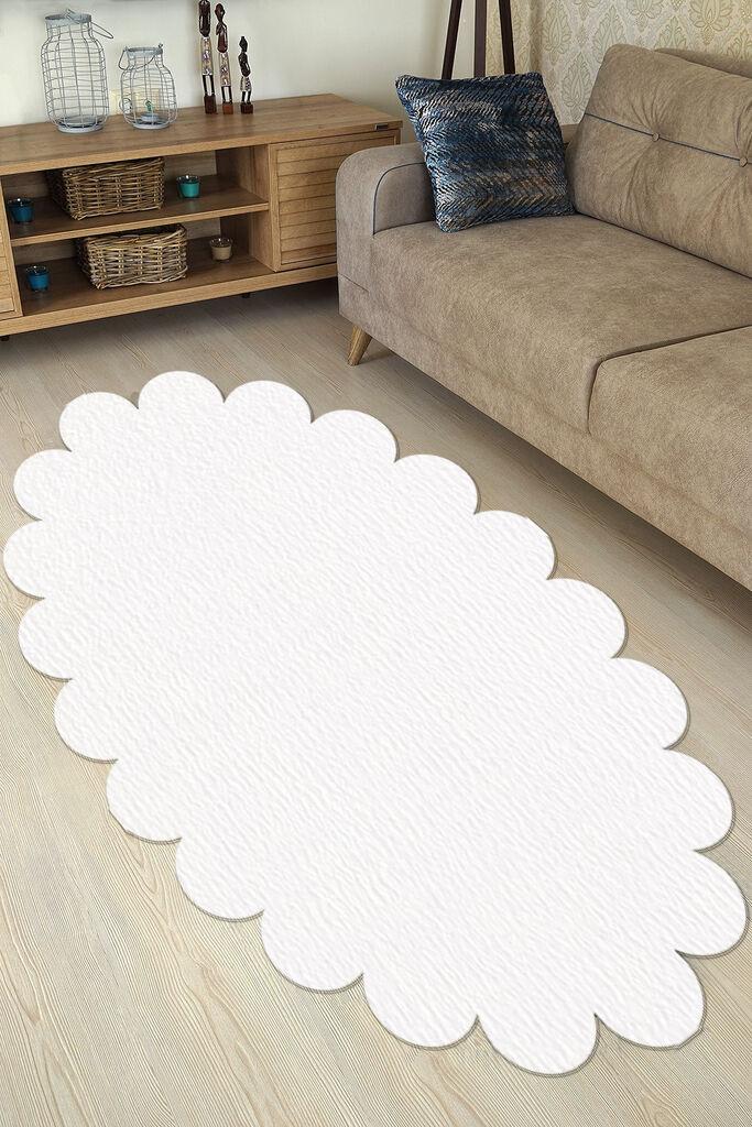 Conceptum Hypnose Tepih Ellipse Daisy, 150x230 cm, Beli