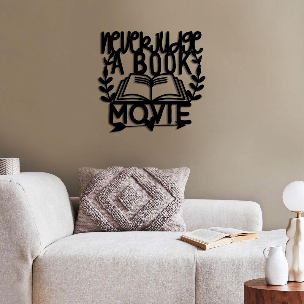 Wallity Zidna dekoracija Judge Movie, 50 x 47 cm,  Crna