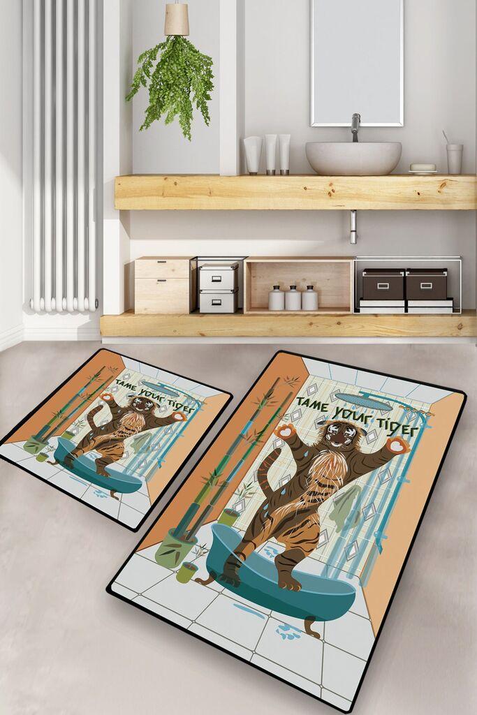 L'essentiel Maison Set 2 prostirke za kupatilo Šareni