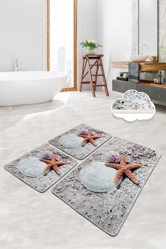 L'essentiel Maison Kupatilski otirač Starfish, 3 komada, Sivi