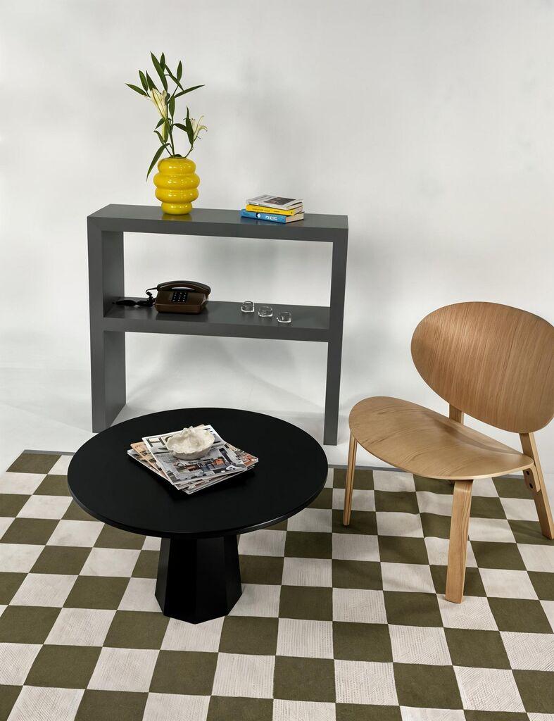 Hanah Home Klub sto Lilyum 42, 69x42x69 cm, Crni