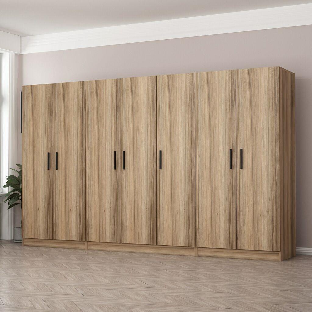 Hanah Home Garderober Kale-7502, 315x190x52 cm, Braon