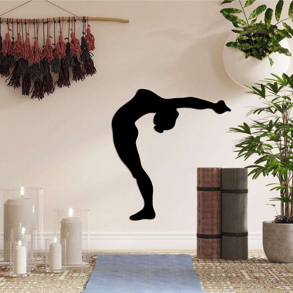 Wallity Zidna dekoracija Yoga 21, 50 x 55 cm,  Crna