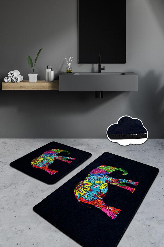 L'essentiel Maison Set 2 prostirke za kupatilo Šareni