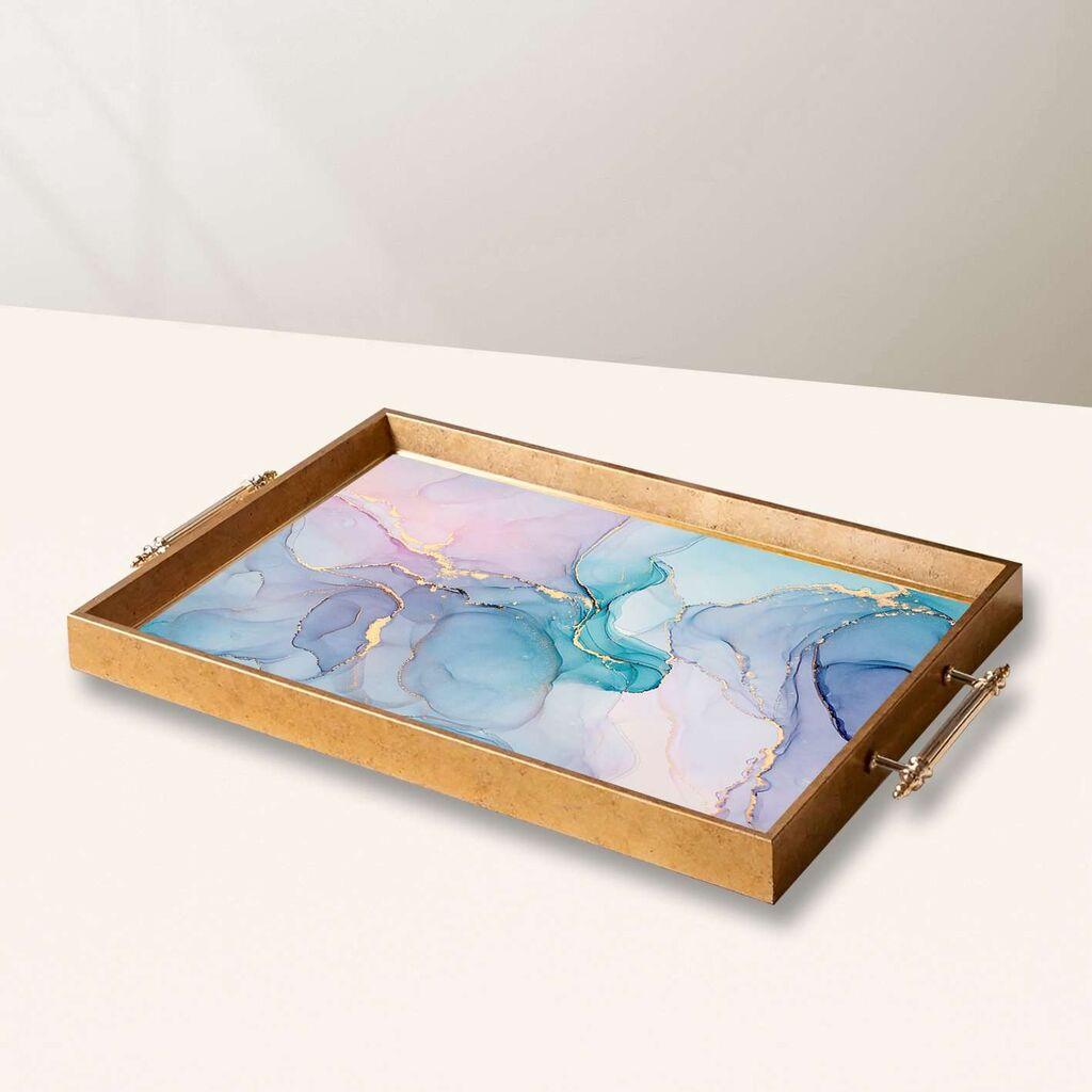 Aberto Design Poslužavnik TPEA10028 50 x 29 x 3.5 cm, Šareni