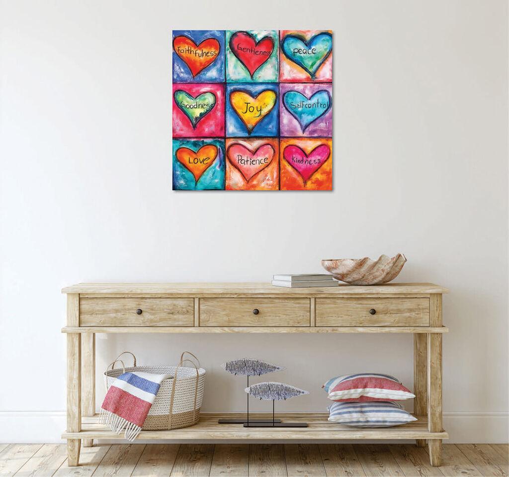 Wallity Dekorativna slika KC433, 45x45 cm, Šarena