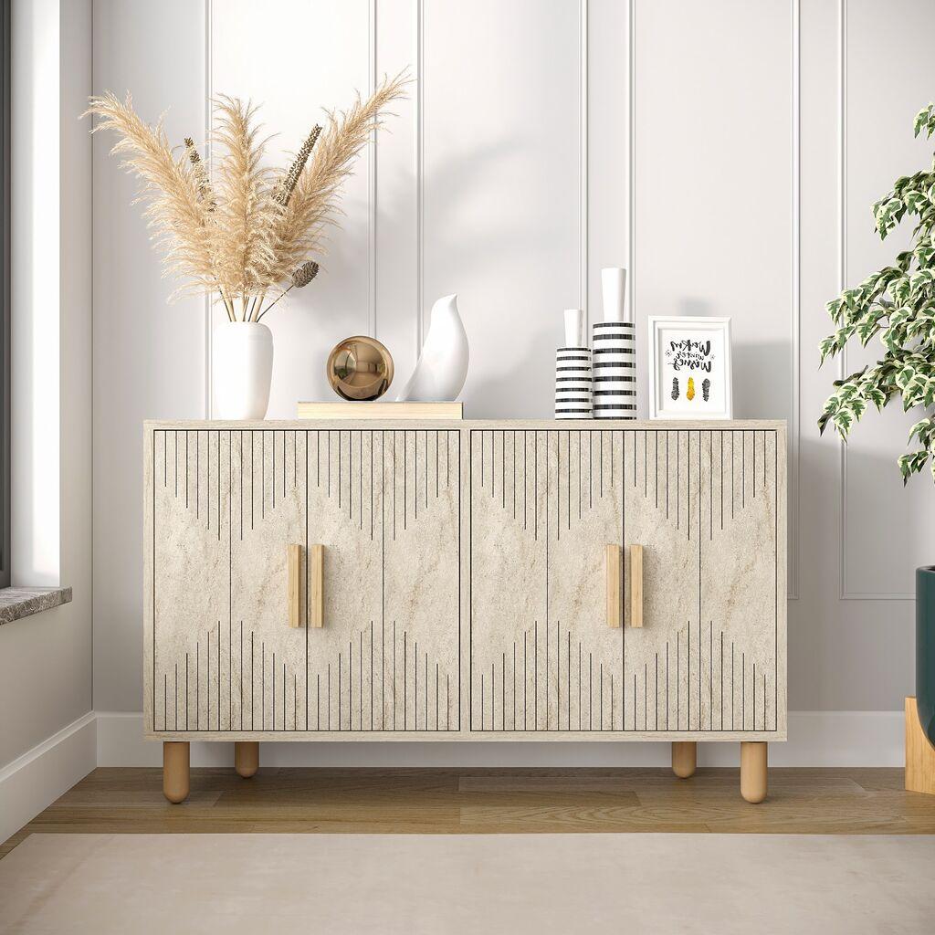 Hanah Home Konzola Roger, 120x73,6x29,6  cm, Pesak
