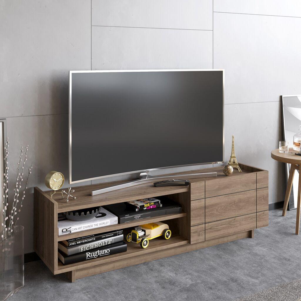 Hanah Home Valantina TV polica, Braon