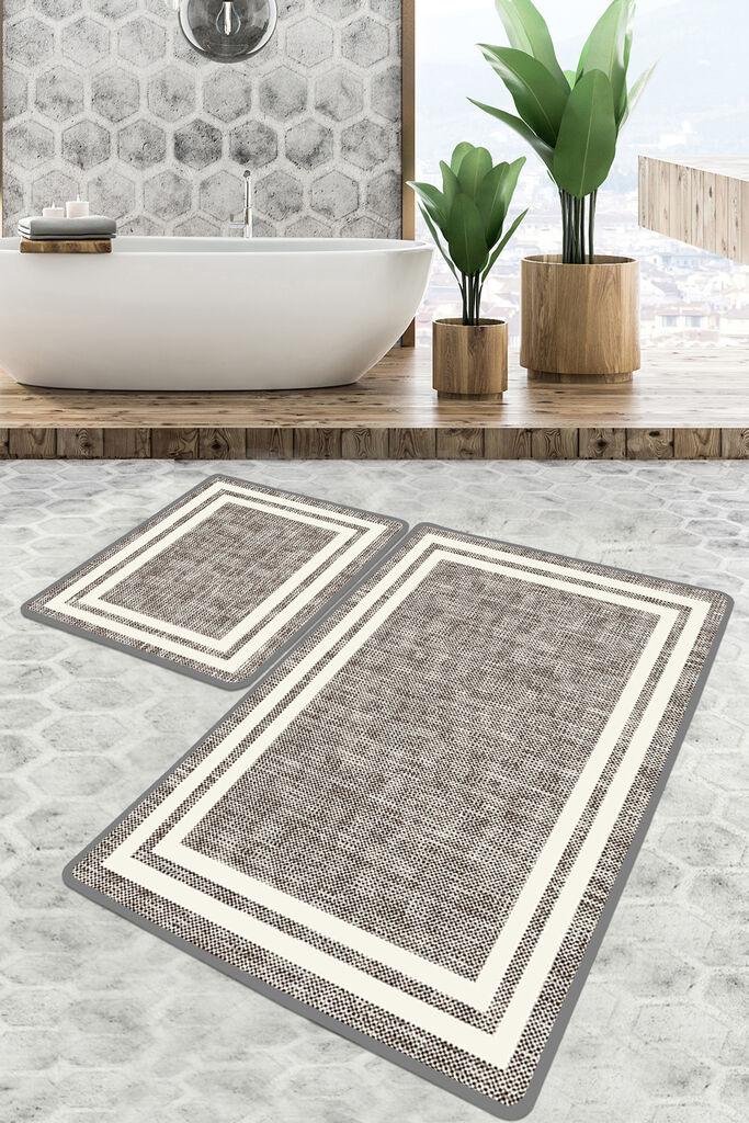 L'essentiel Maison Set 3 prostirke za kupatilo Šareni