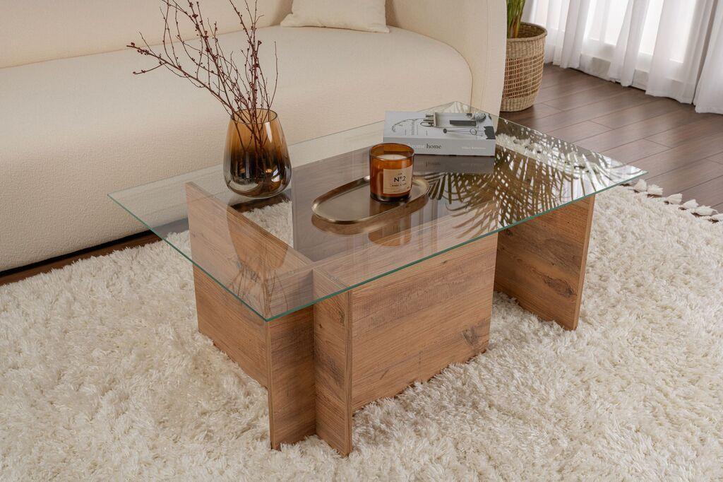 Nordure Klub sto Vetrino, 105x65x40cm, Braon