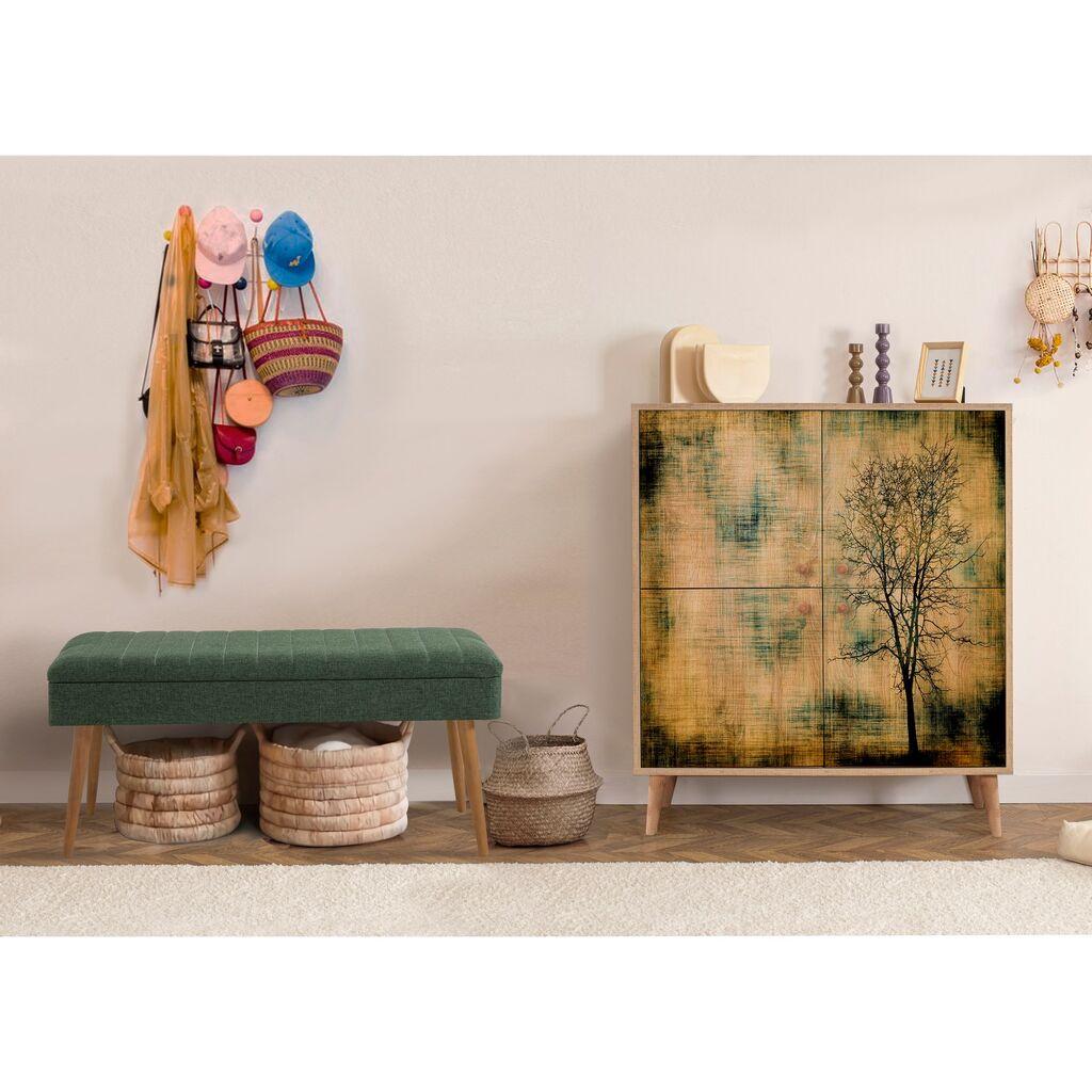 Hanah Home Set Nameštaj za hodnik Multilux 729 1070, Zeleni