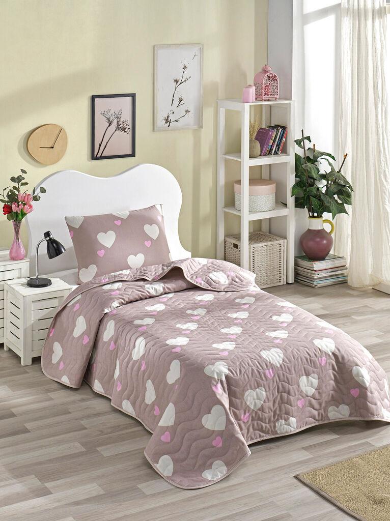 L'essentiel Maison Komplet posteljina za single krevet Roze-Bela