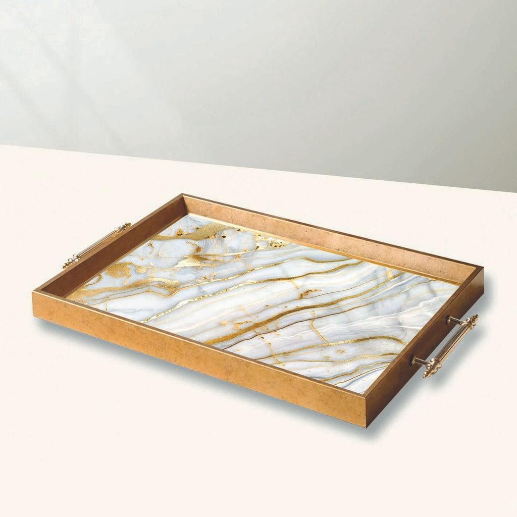 Aberto Design Poslužavnik TPEA10012 50 x 29 x 3.5 cm, Šareni