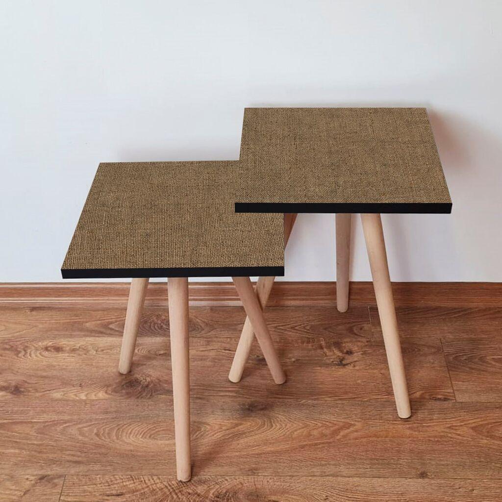 Hanah Home Set klub stočića 2Shp463, 2 komada, Šareni