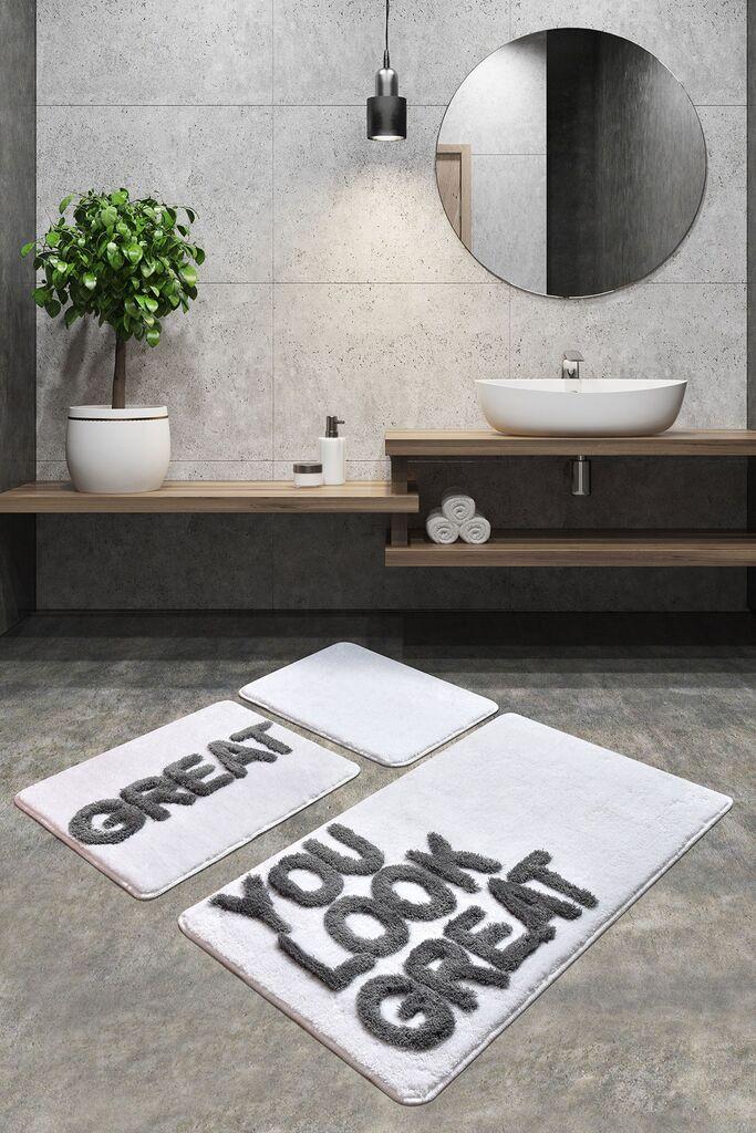 L'essentiel Maison Set 3 prostirke za kupatilo Šareni