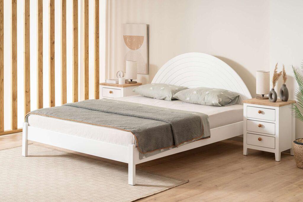Hanah Home Francuski ležaj Turtle, 160xx200 cm, Beli
