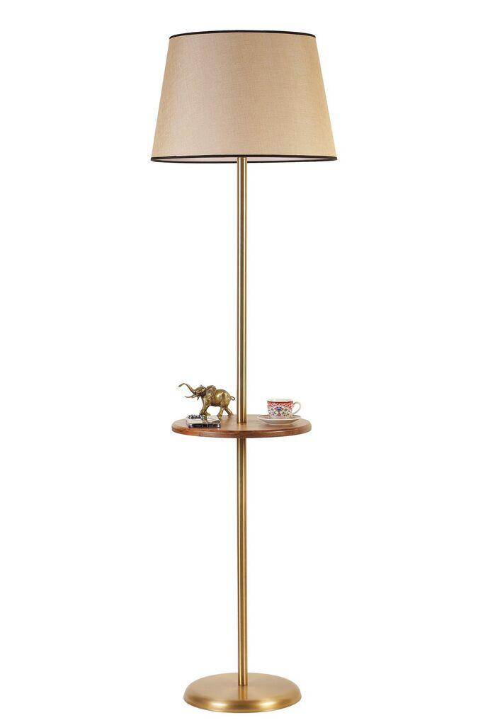 Opviq Podna lampa Mercan, 162 cm E27, Zlatne boje
