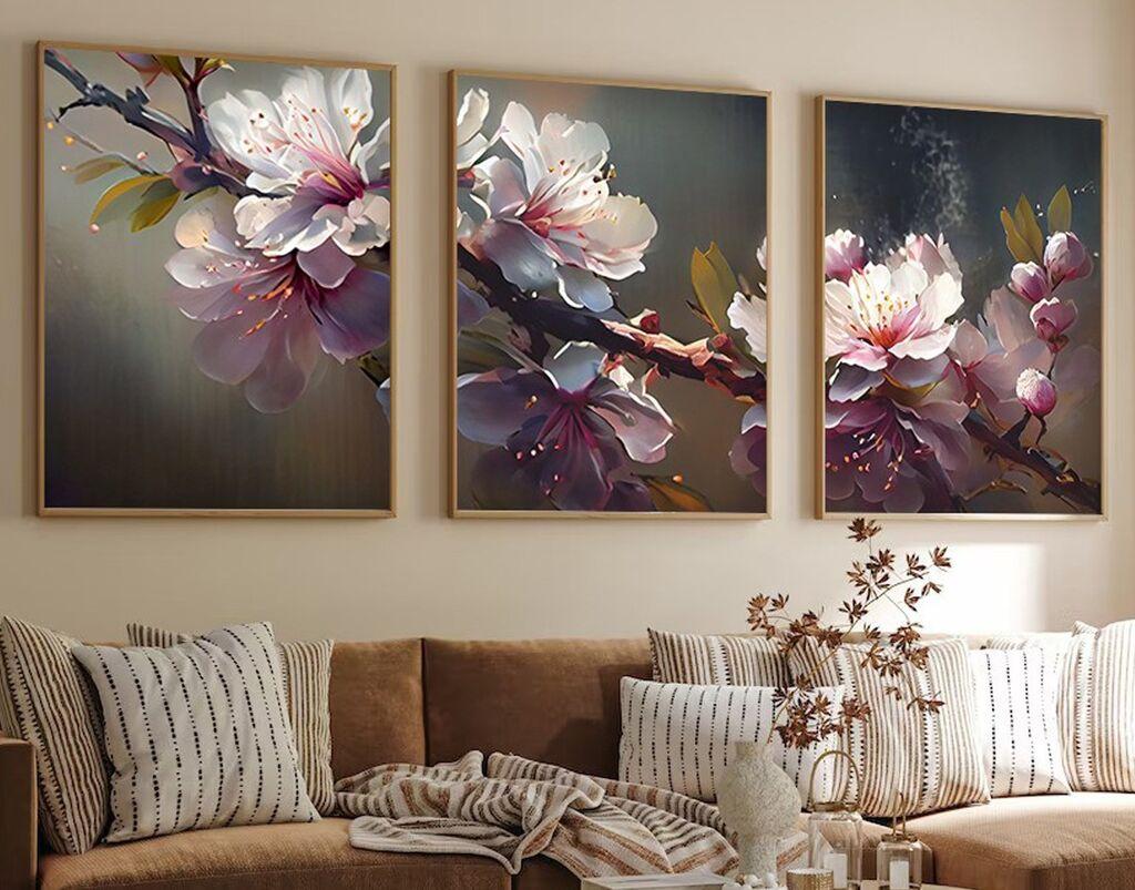 Wallity Uramljena slika Huhu222, 35x50 cm , 3 dela