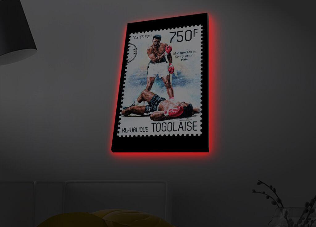 Wallity Slika na platnu sa LED osvetljenjem 45x70cm