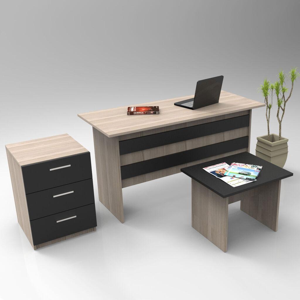 Hanah Home Set kancelarijski nameštaj Vo9-Ob, Krem