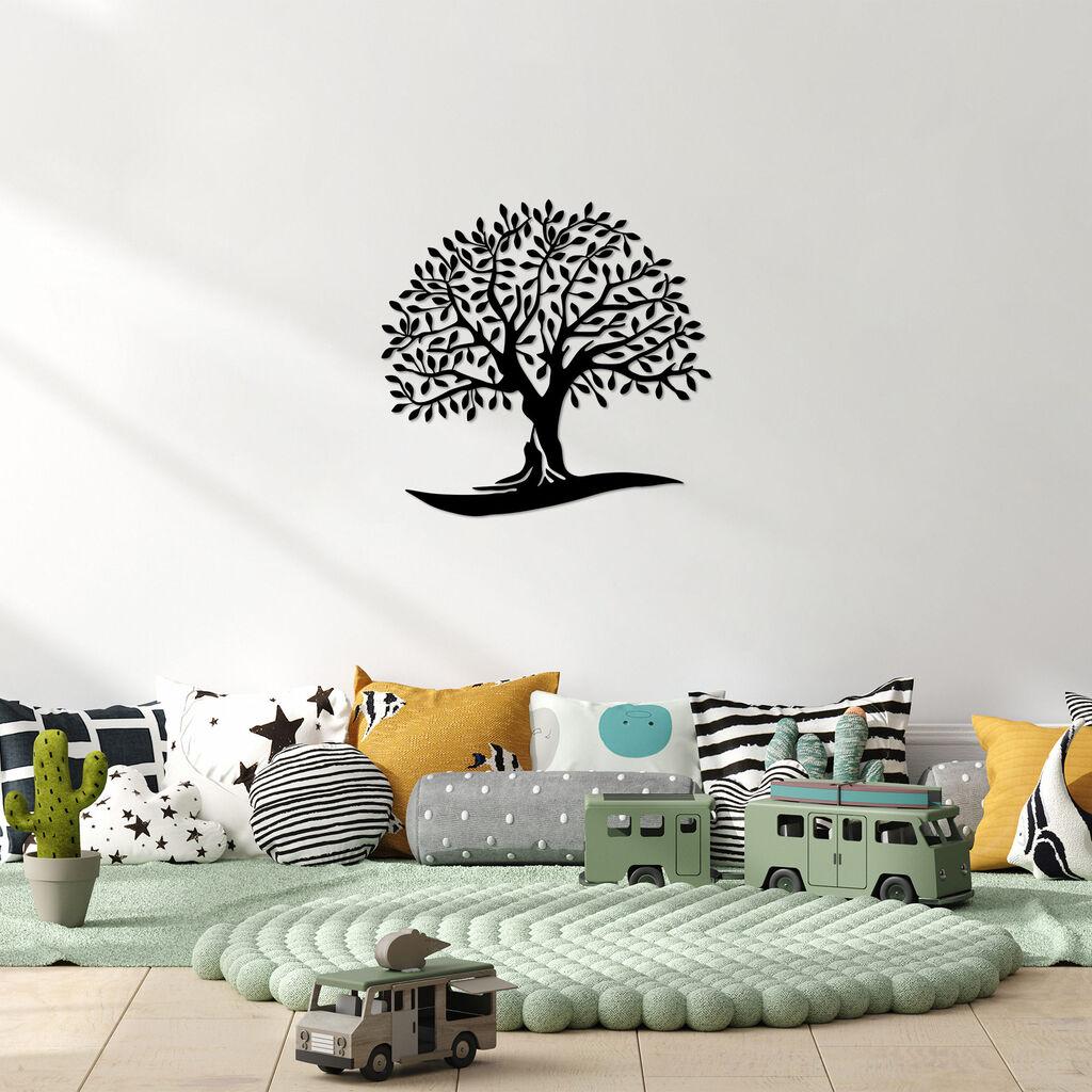 Wallity Zidna dekoracija Monumental Tree 21, 64 x 66 cm,  Crna