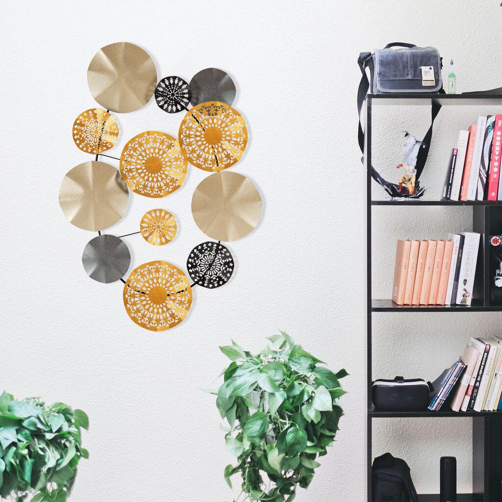 Wallity Zidna dekoracija Gold - CH109-1, 84 x 10 x 63 cm,  Šarena