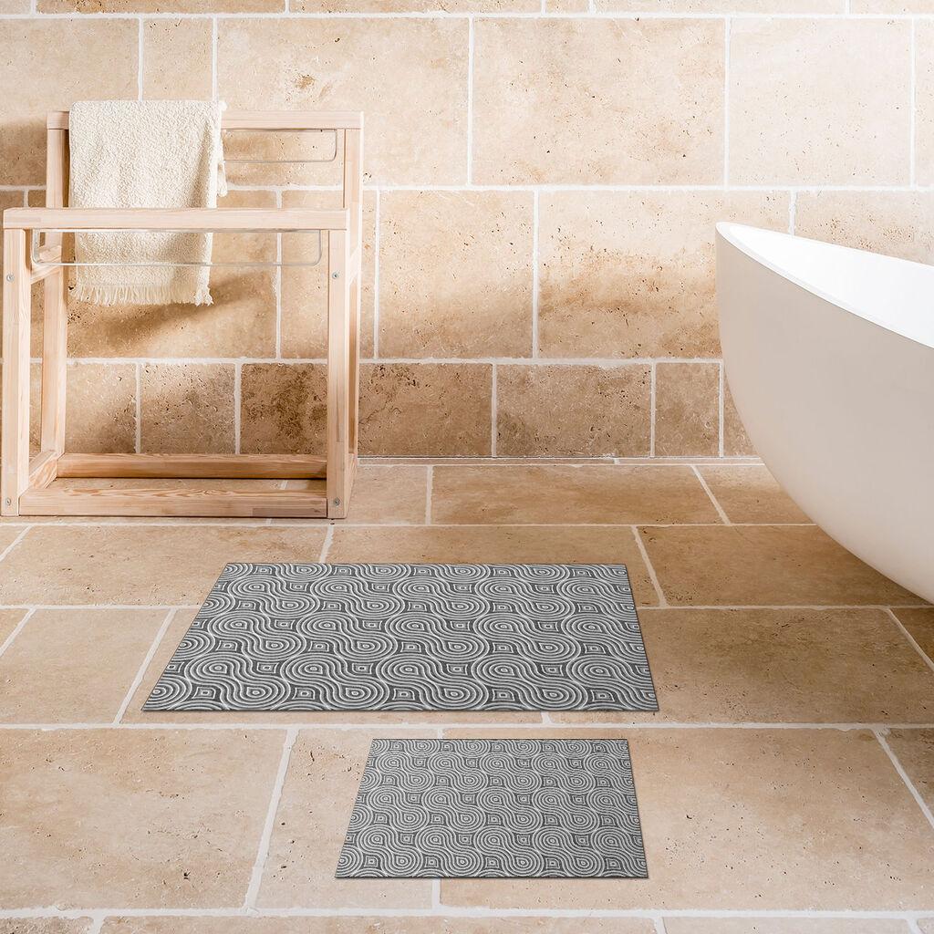 L'essentiel Maison Set 2 prostirke za kupatilo Sivi