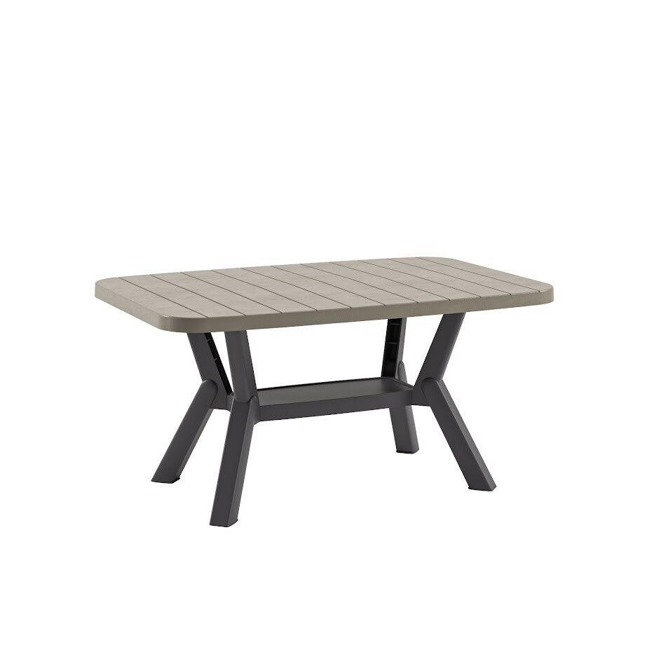 Hanah Home Klub sto Silva, 90x52.5x45 cm, Sivi