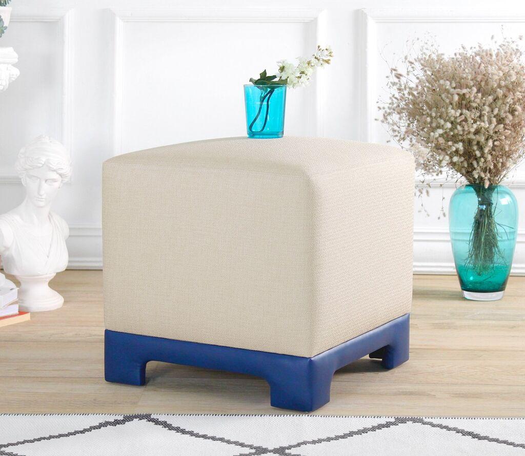 Atelier del Sofa Tabure Lenover, 50x47x50cm, Krem