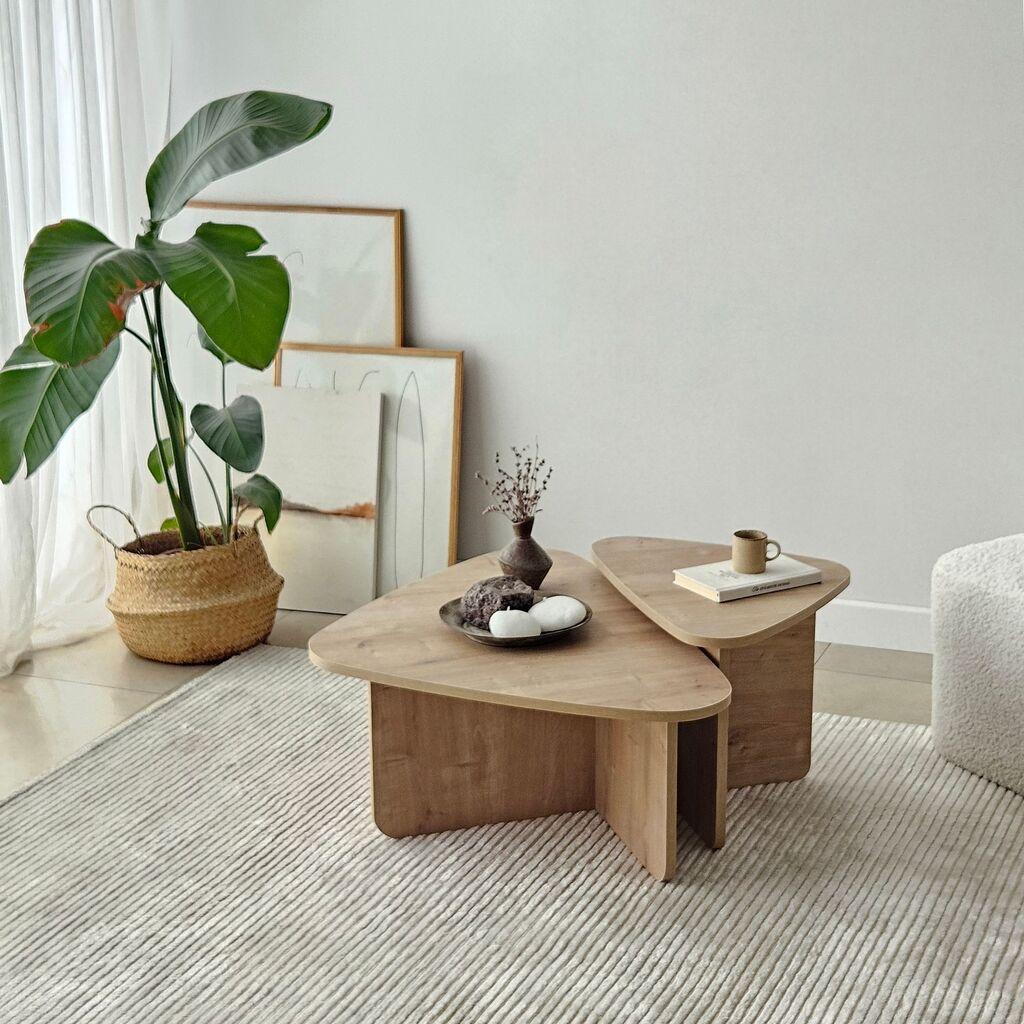 Hanah Home Set klub stolova Ballare, 2 komada, Smeđi