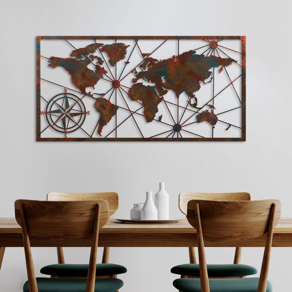 Wallity Zidna dekoracija World Map Large-2, Šarena
