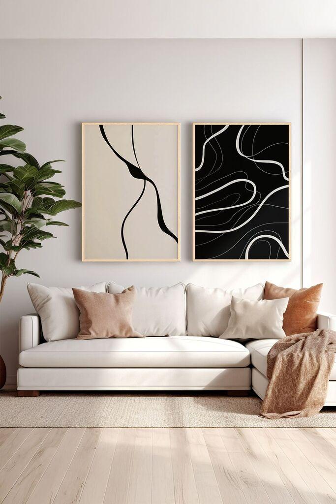 Wallity Uramljena slika Ersy2Limodel10, 33x48 cm, 2 dela