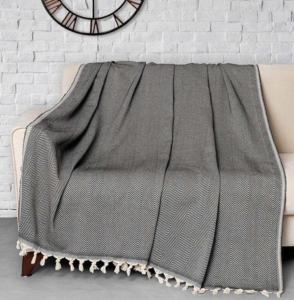L'essentiel Maison Prekrivač Trendy, 170x230cm, 281 gr/m², Crno-beli