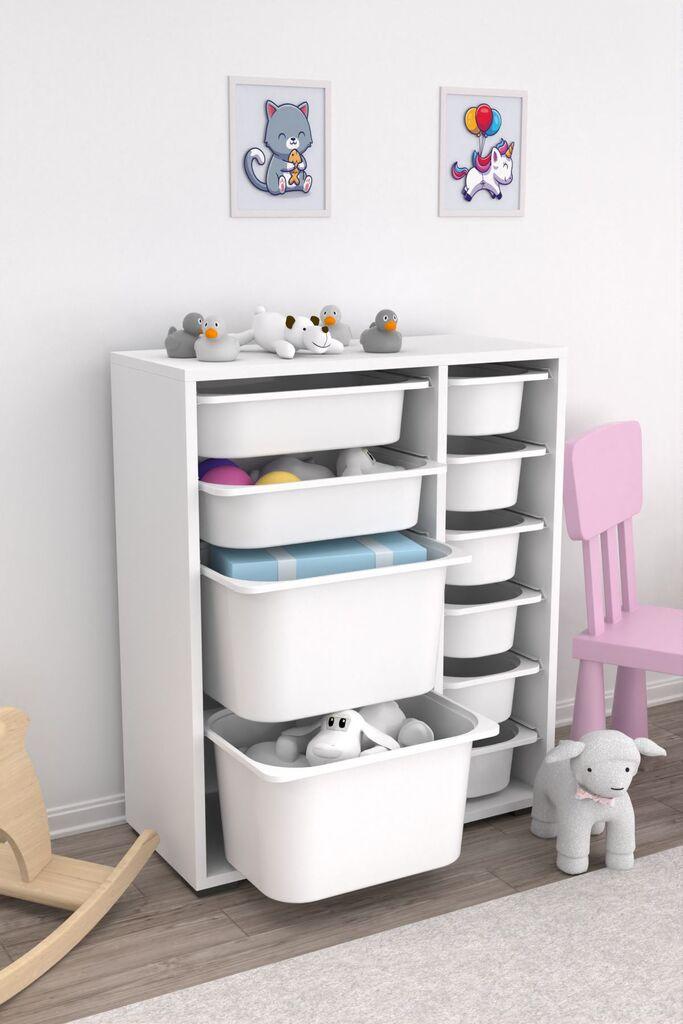 Hanah Home Višenamenska komoda Zen 2D2K6U, 69.5 x83 x30 cm, Bela