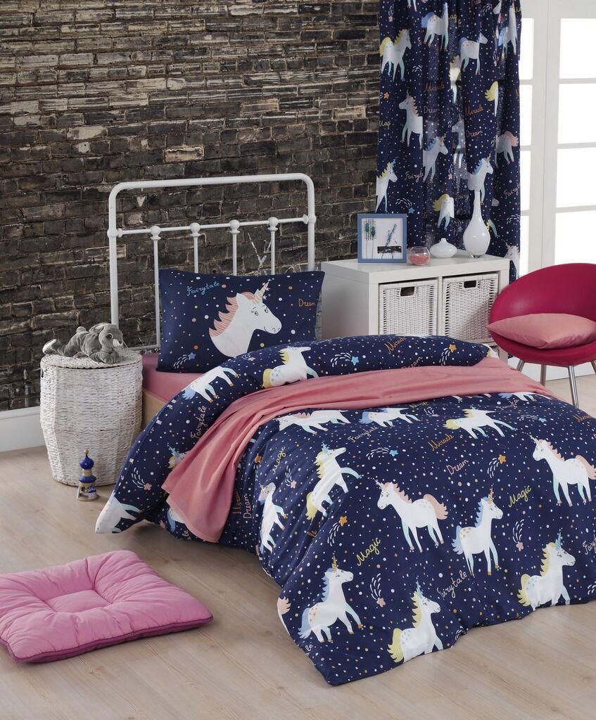 L'essentiel Maison Komplet posteljine Magic Unicorn, 160x220cm, Teget