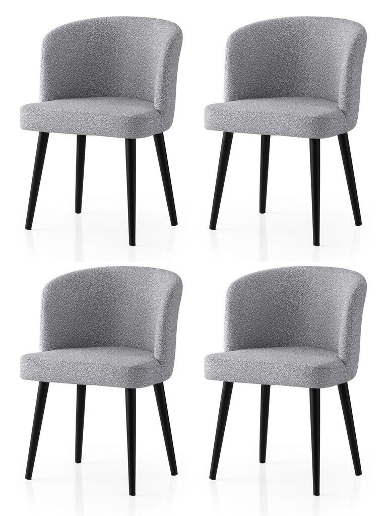 Hanah Home Set trpezarijskih stolica  Soft 4115 V4, 4 komada,  Svetlosivi