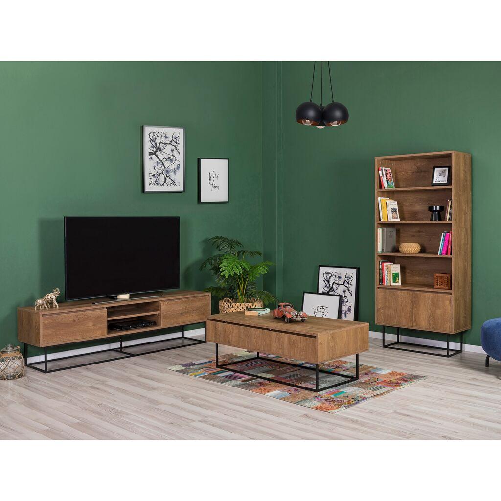 Hanah Home Set nameštaja za dnevnu sobu Laxus 13, Boje oraha