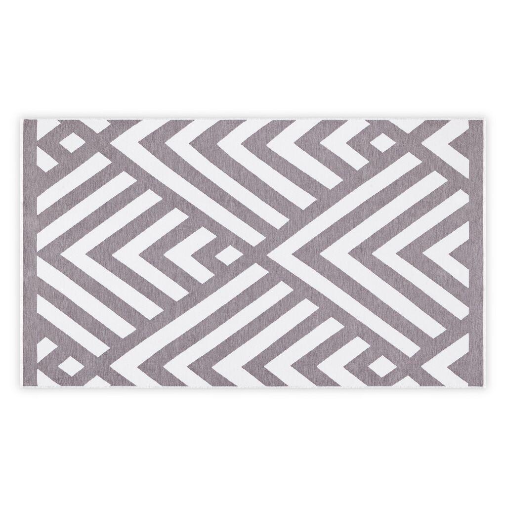 L'essentiel Maison Peškir za plažu 100x180cm Sivo-Beli
