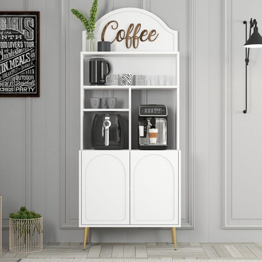 Hanah Home Kuhinjski ormar Lyon 80, Belo-zlatni