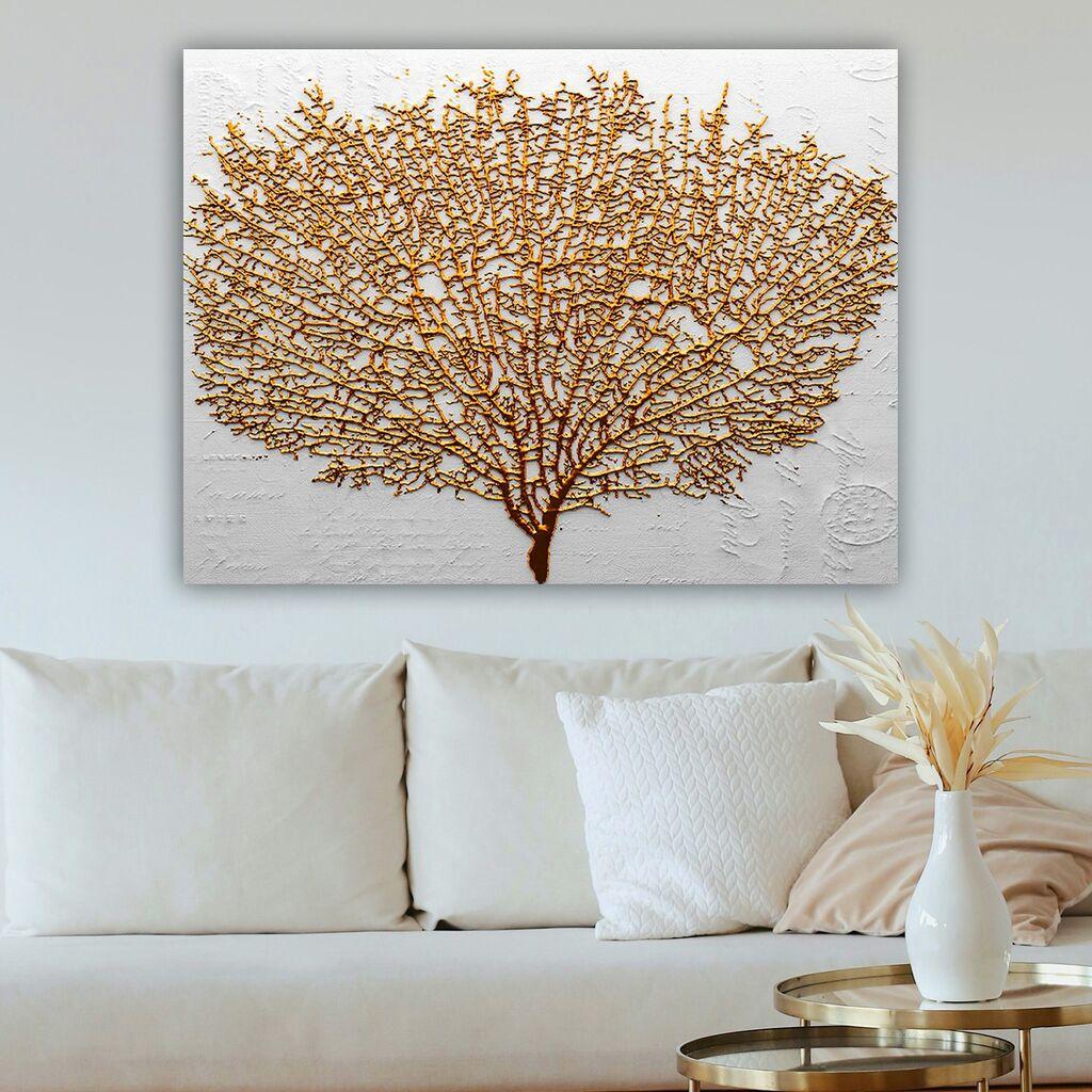 Wallity Slika sa zlatnim drvetom 70x100 cm