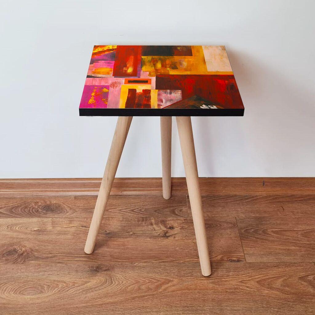 Hanah Home Klub sto Shp55, 35x42x35 cm, Šareni