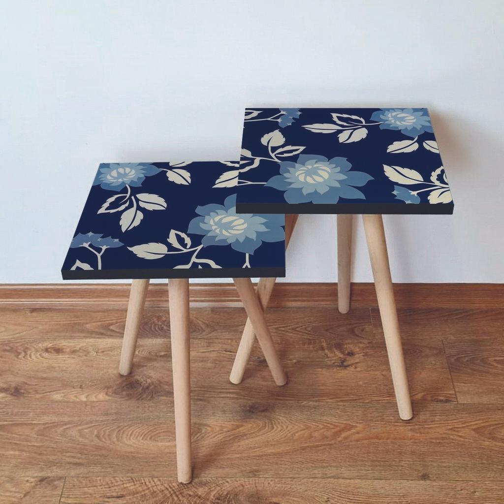 Hanah Home Set klub stočića 2Shp199, 2 komada, Šareni